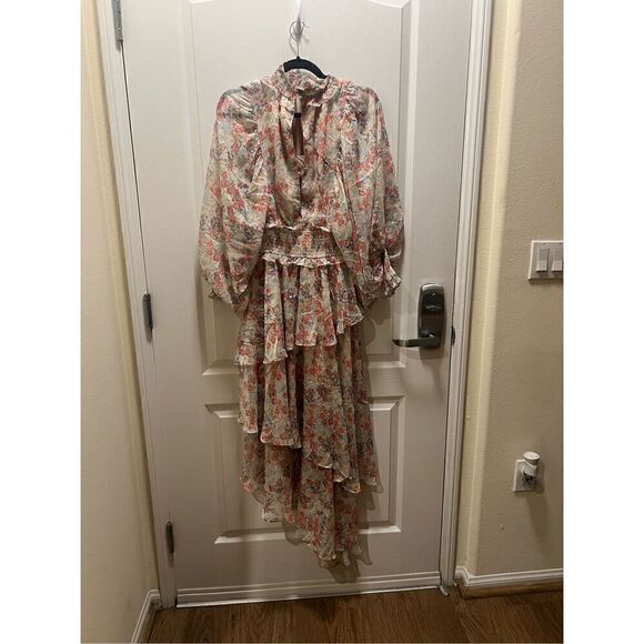 Elliatt Antonia Dress High Neck Midi Dress - in Wildflower Multi  size S NWT$289 - Picture 9 of 12